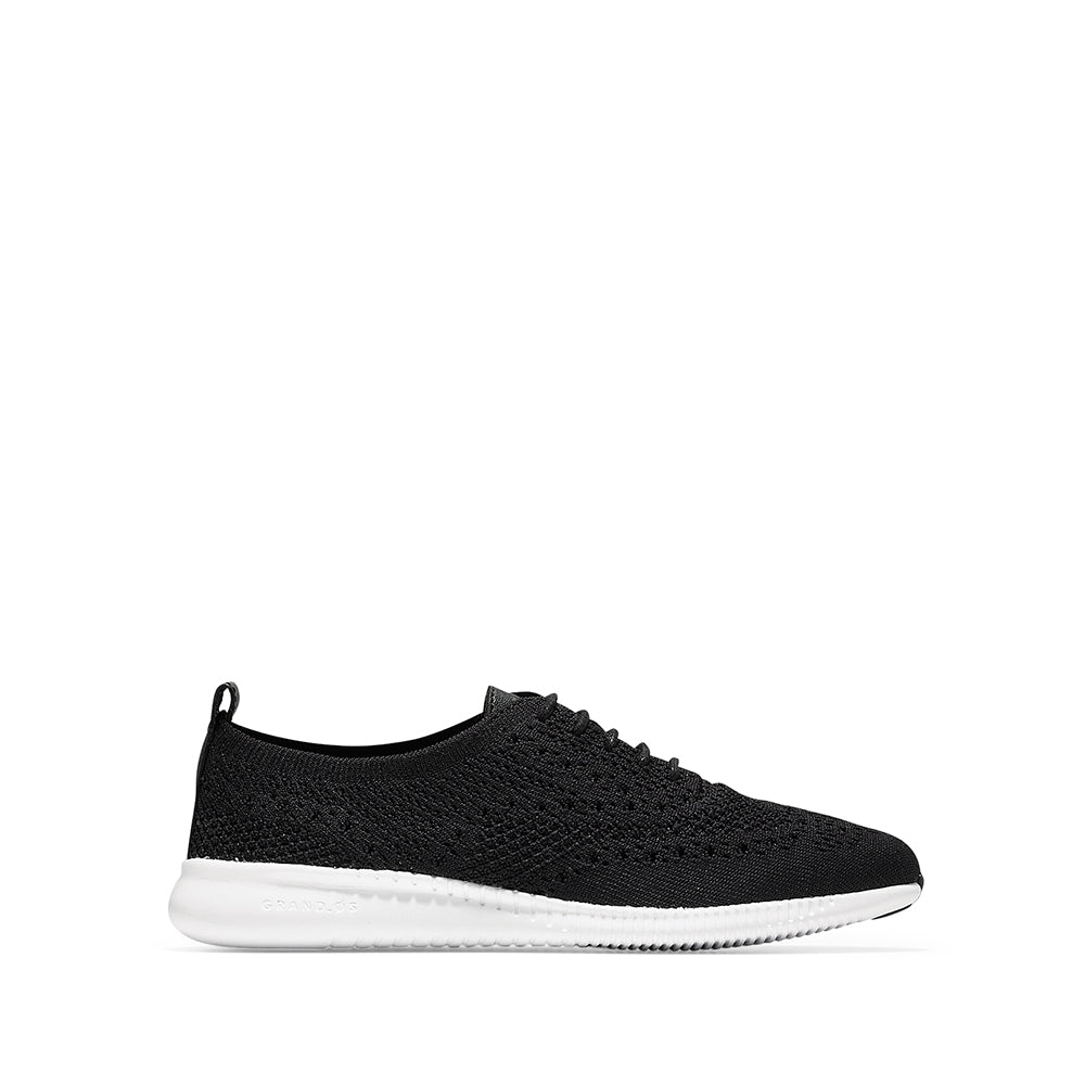 Cole Haan 2.ZERØGRAND Stitchlite Oxford Black Knit/Optic White