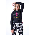 John Richmond Kids Sequins Black T-Shirt