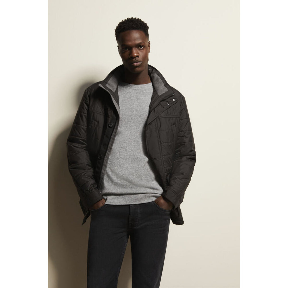 Bugatti Men's Regular Fit Black Jacket