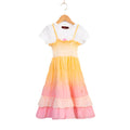 Aigner Kids Girls Orange Ombré Dress Set