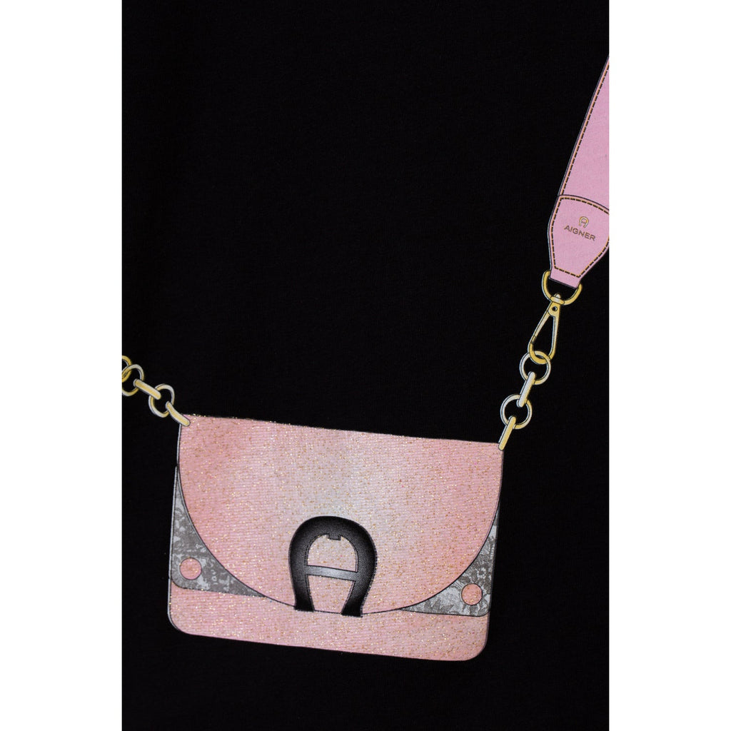 Aigner Kids Girl's Black T-Shirt
