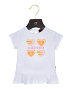 Aigner Kids Baby Girl's White T-Shirt