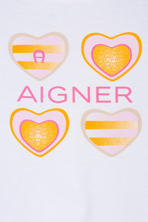 Aigner Kids Baby Girl's White T-Shirt