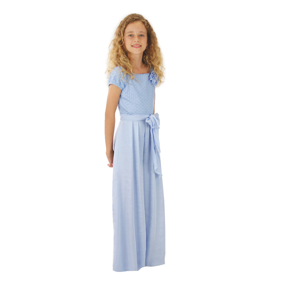 Amaya Kids Girl's  Blue Jumpsuit