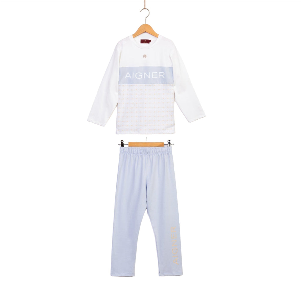 Aigner Kids Boy's Grey Pyjama  Set