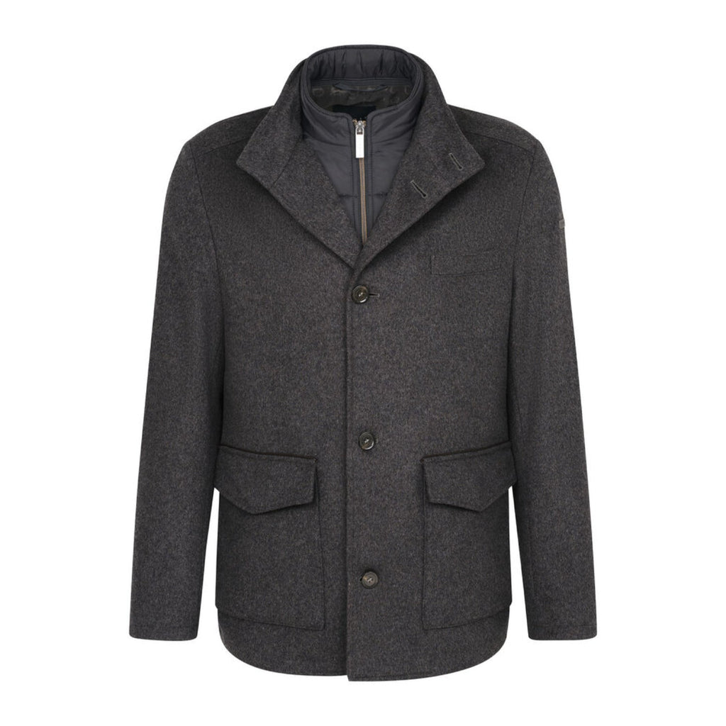 Bugatti Men's Regular Fit Dark Grey Jacket