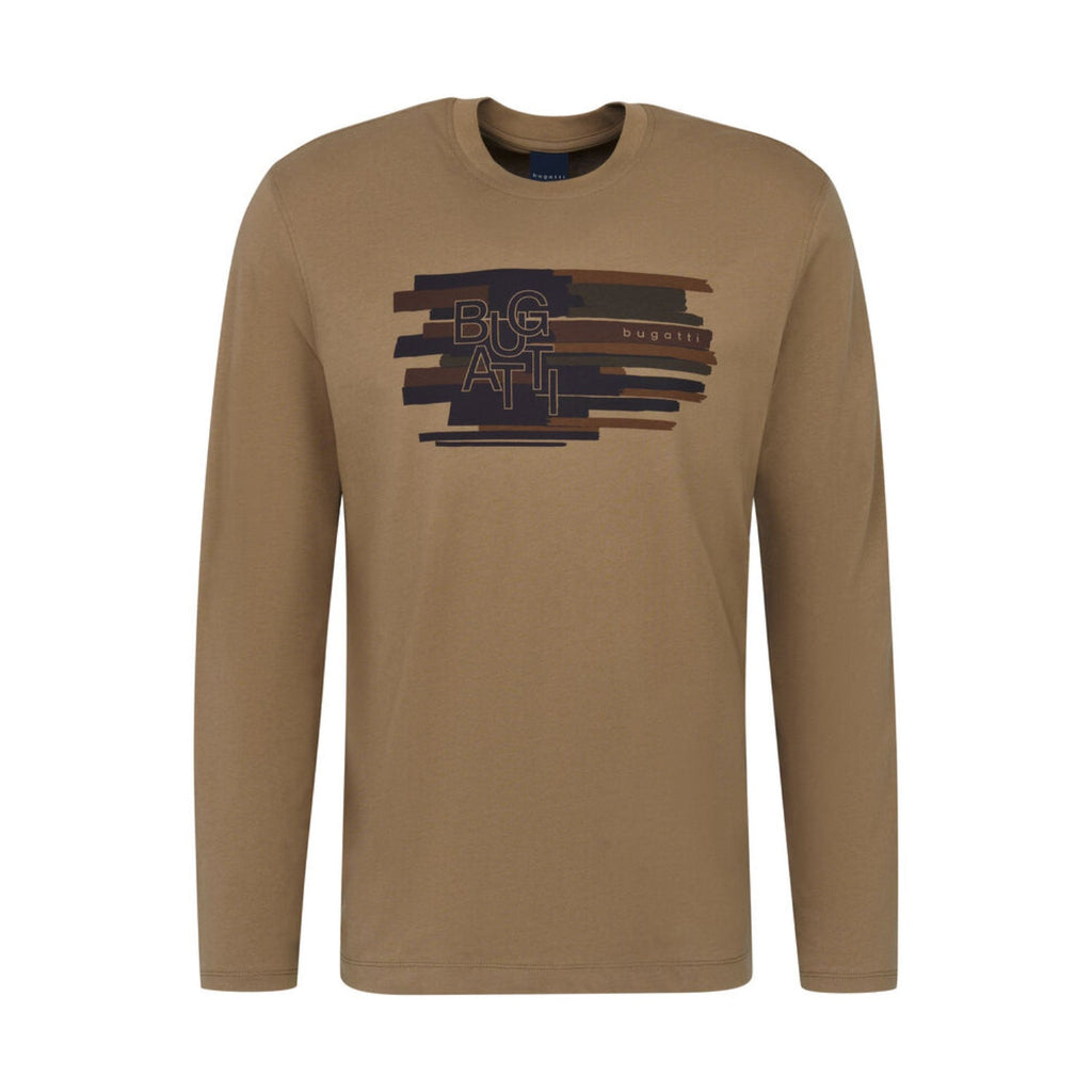 Bugatti Men's Printed Long Sleeve T-shirt