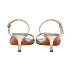 Albano Women's Silver Glitter Mule Sandals