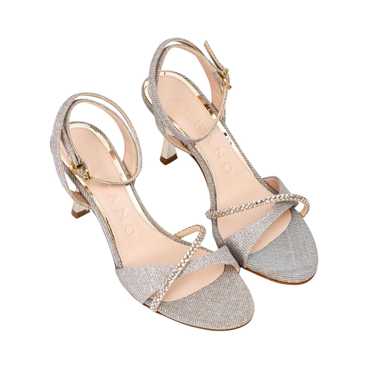Albano Women's Glitter Ankle-Strap Sandal