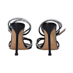 Albano Women's Patent Leather Crystal-Toe Heeled Sandal