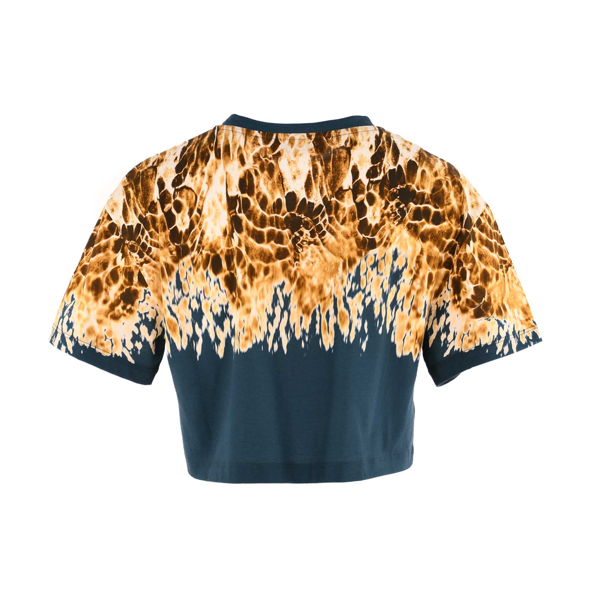 Alberta Ferretti Women's Ripple Print Cropped Logo T-Shirt
