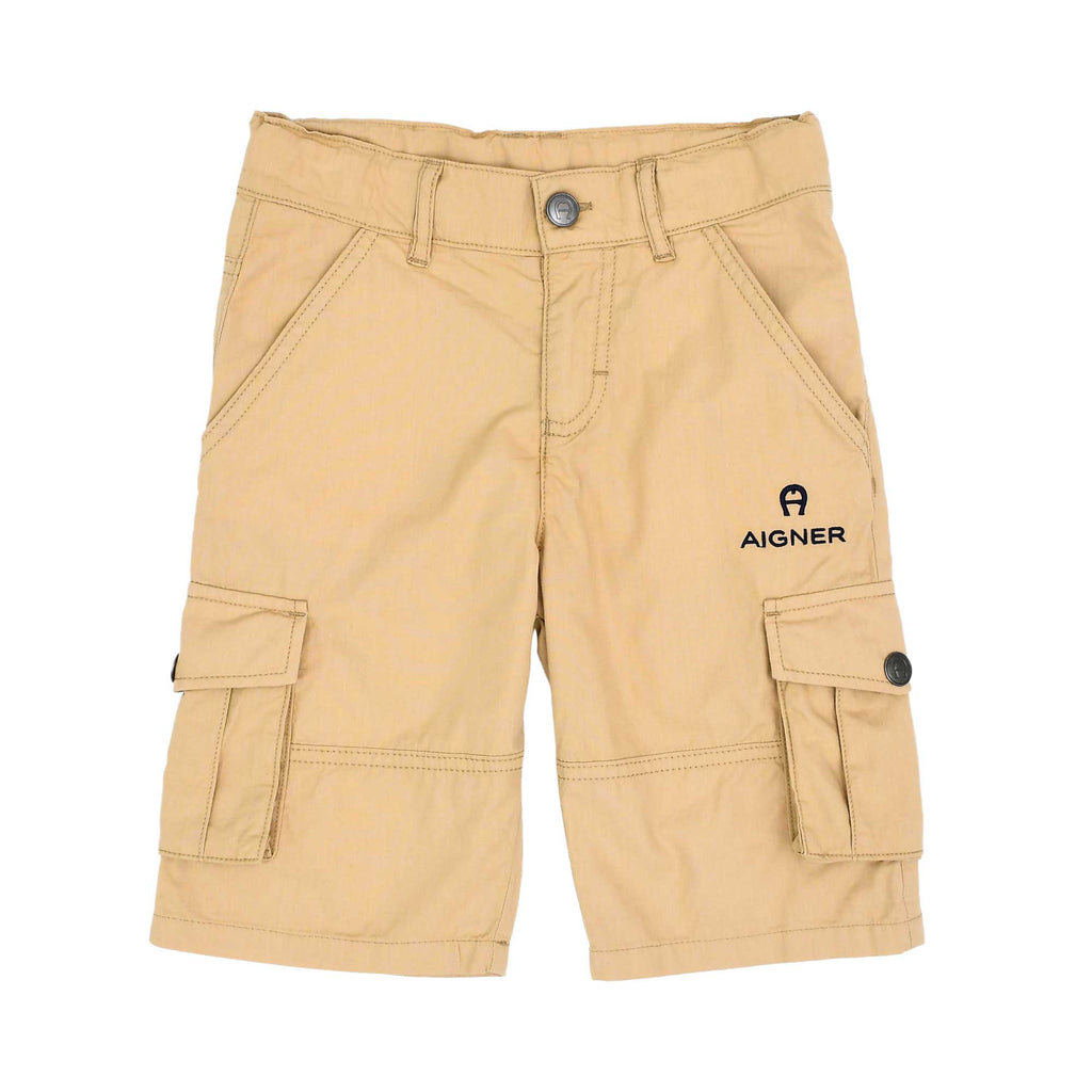 Aigner Kids Boy's Beige Bermuda