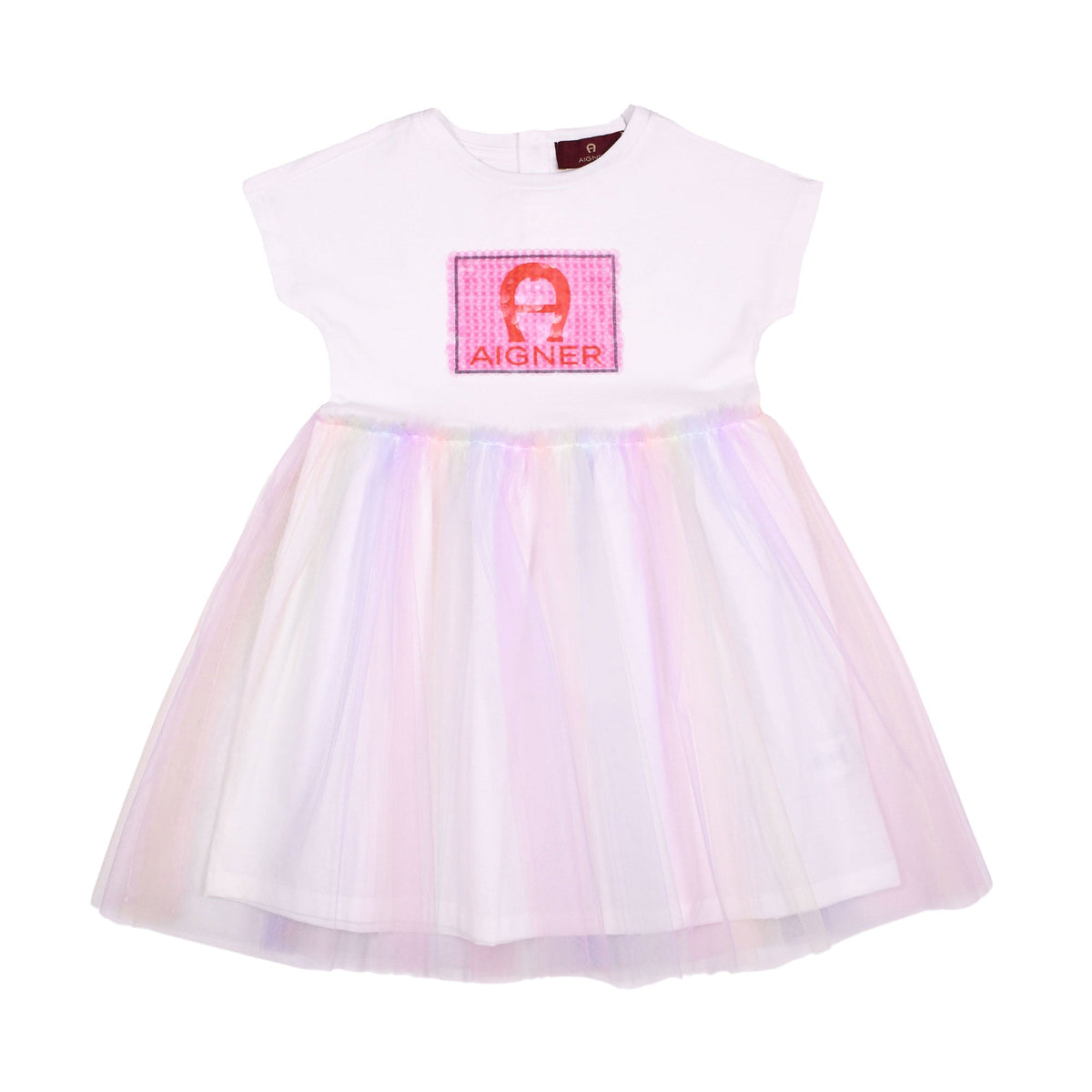 Aigner Kids Girl's Bright White Dress
