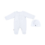 Aigner Kids New Born Boy's White Sleepsuit Set