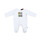 Aigner Kids New Born Boy's White Sleepsuit Set