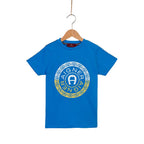 Aigner Kids Boy's Cotton Logo Blue T-Shirt