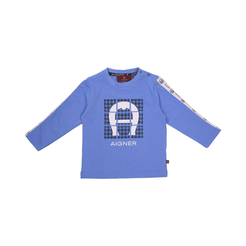 Aigner Kids Baby Boy's Blue Long Sleeve T-Shirt