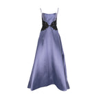 AMSALE Women's Mikado Beaded Waist Gown