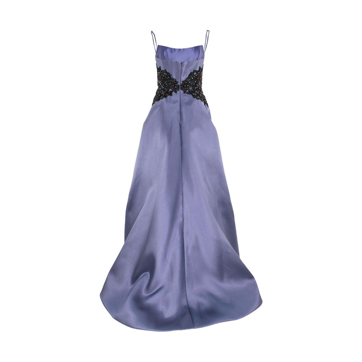 AMSALE Women's Mikado Beaded Waist Gown