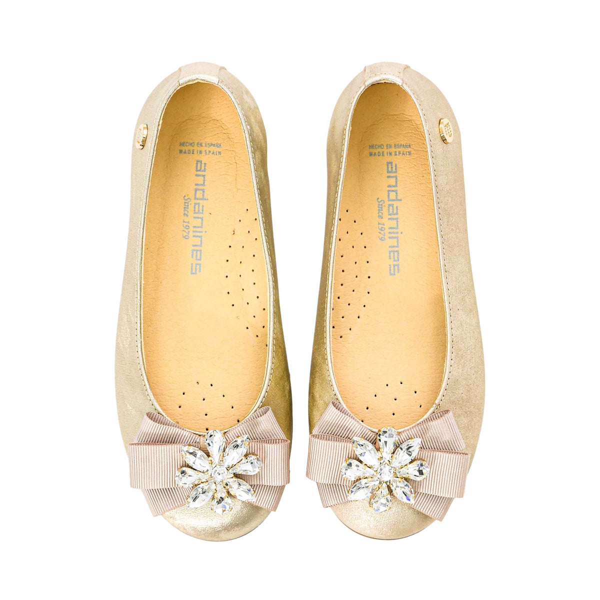 Andanines Kids Girl's Gold Ballerina