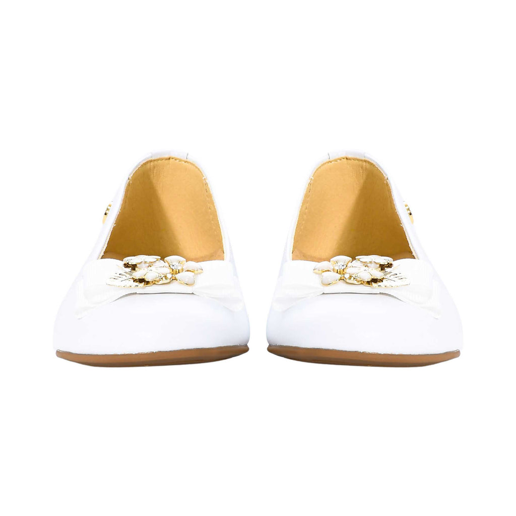Andanines Kids Girl's White Ballerina