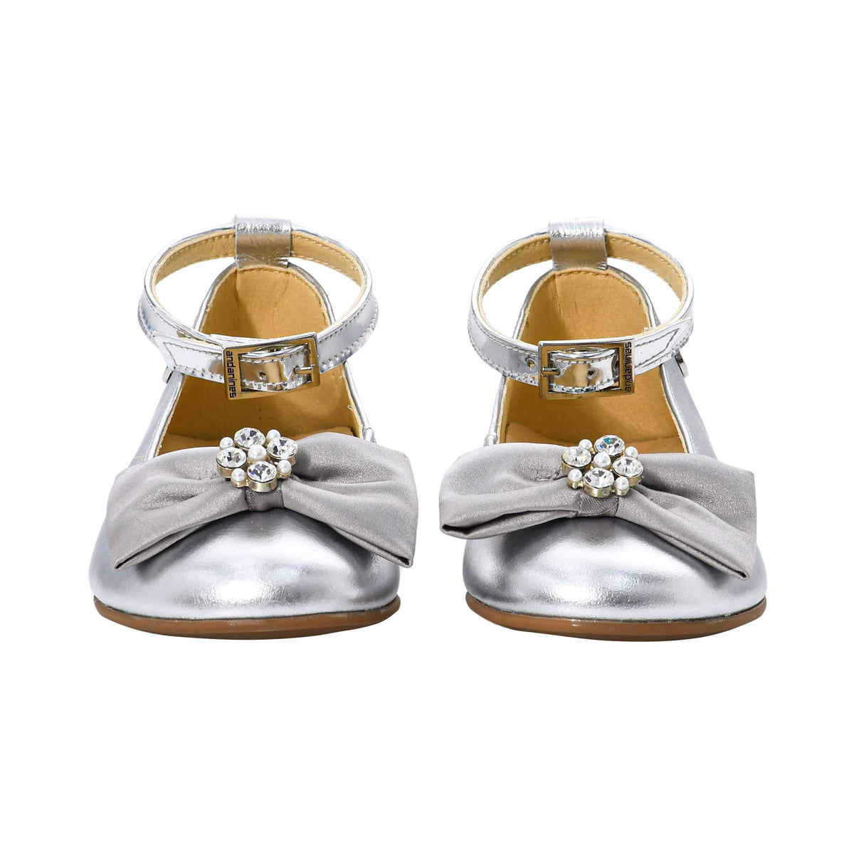 Andanines Kids Girl's Silver Ballerina
