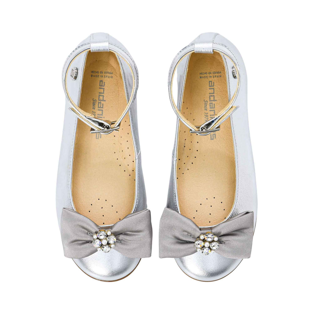 Andanines Kids Girl's Silver Ballerina