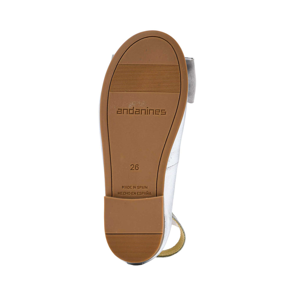 Andanines Kids Girl's Silver Ballerina