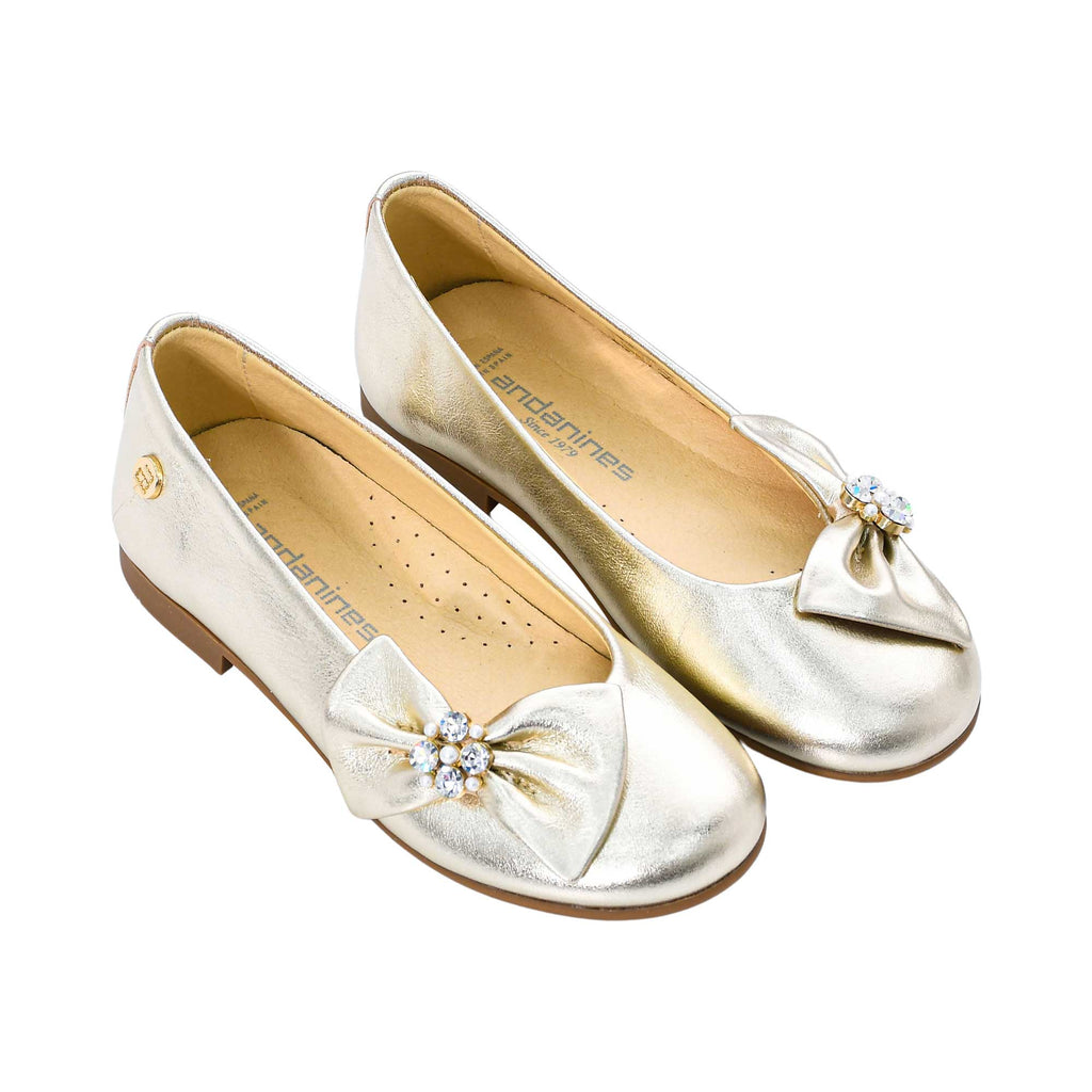 Andanines Kids Girl's Gold Ballerina