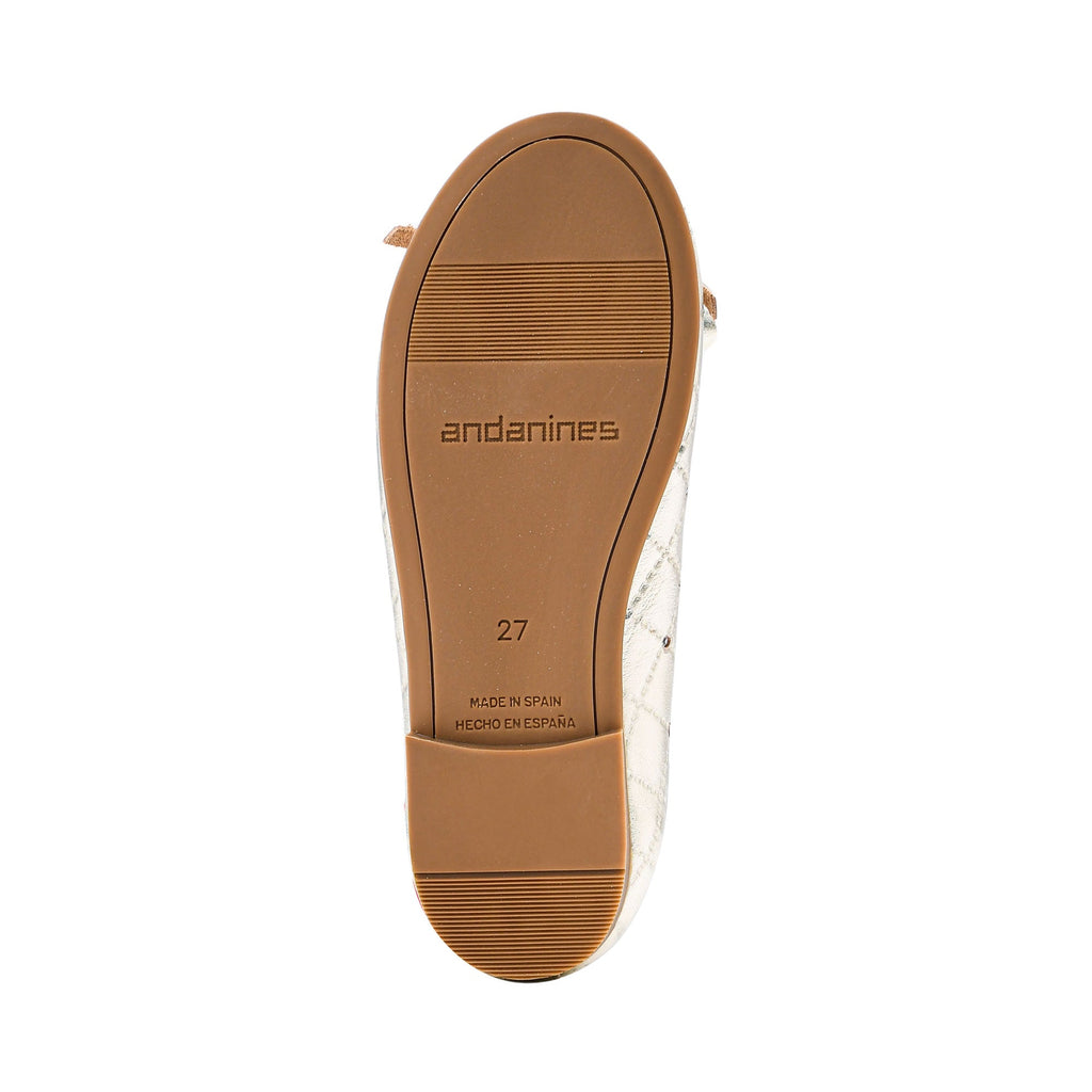 Andanines Kids Girl's Silver Ballerina