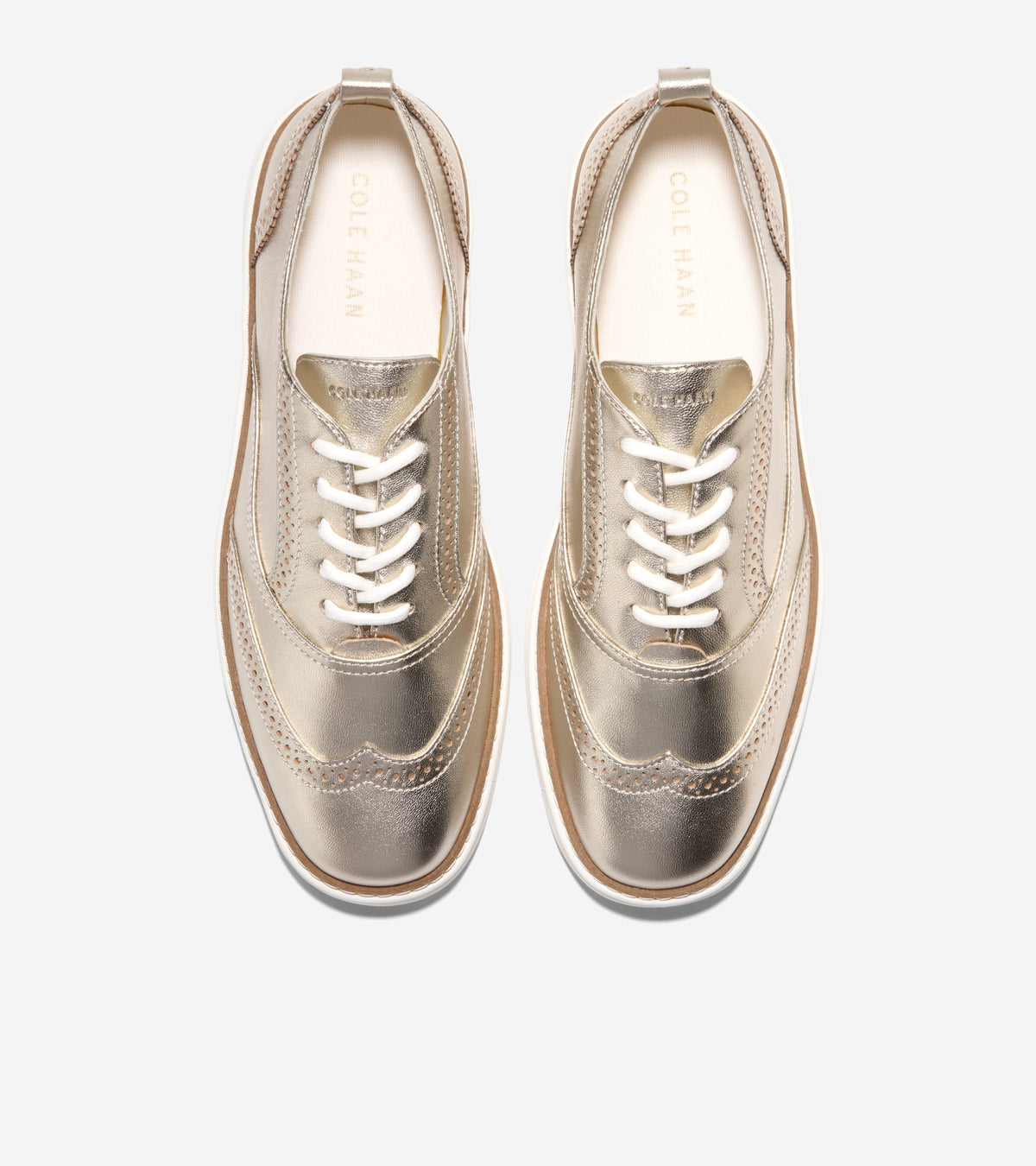 W33213:GOLD METALLIC/IVORY