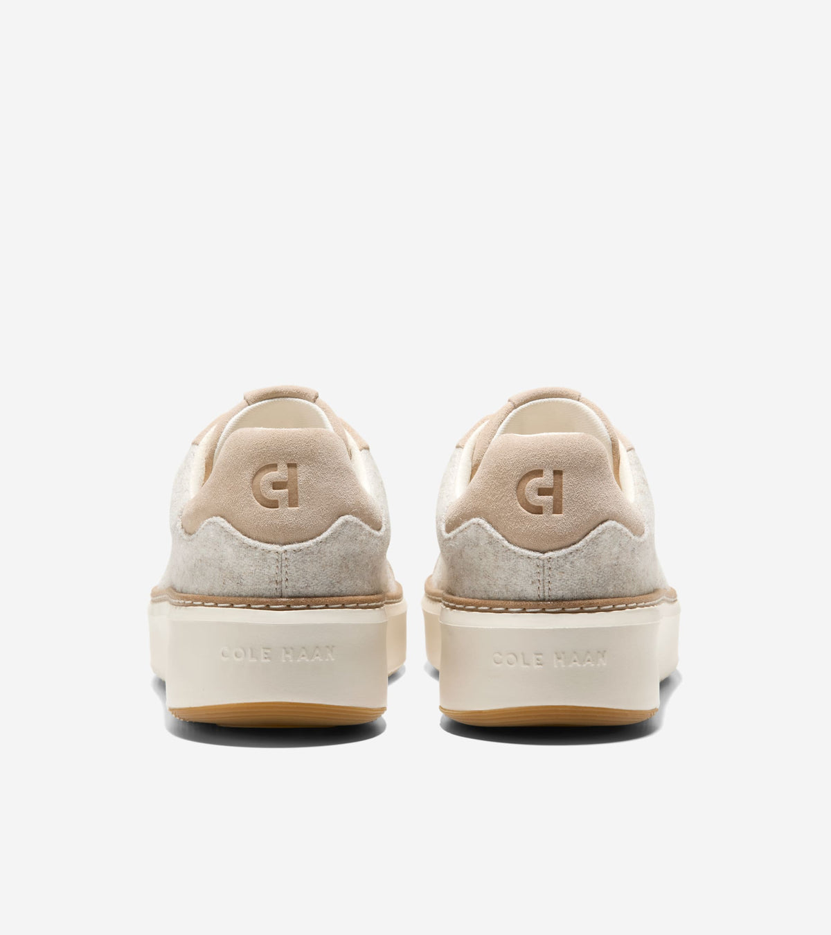 W34761:CH LT SESAME SUEDE/WOOL/IVORY
