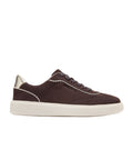 W34885:CH DK CHOCOLATE SUEDE/IVORY/SOFT GOLD/IVORY