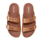 W31886:TAN RAFFIA/CH DK CUOIO LTR