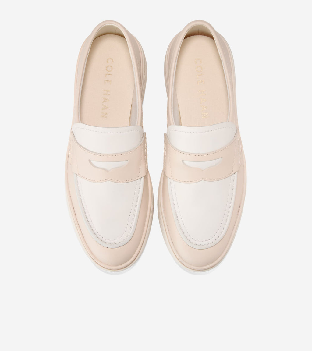 Cole Haan - Øriginalgrand City Platform Penny Loafers - Sandllr/Powder Ltr - Blue Salon Qatar - Order Online Today