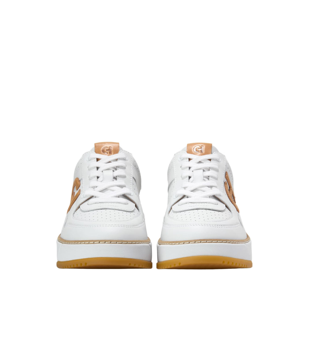 W33199:WHITE PERF LEATHER/BISCUIT/WHITE