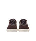 W34885:CH DK CHOCOLATE SUEDE/IVORY/SOFT GOLD/IVORY