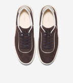 W34885:CH DK CHOCOLATE SUEDE/IVORY/SOFT GOLD/IVORY