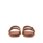 W31886:TAN RAFFIA/CH DK CUOIO LTR