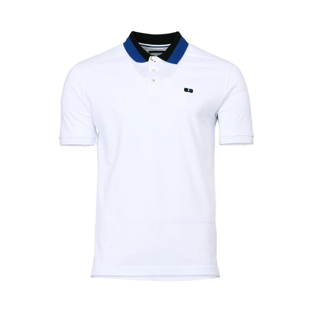 Eden Park Men's Contrast Collar Cotton Regular Fit  Polo Shirt