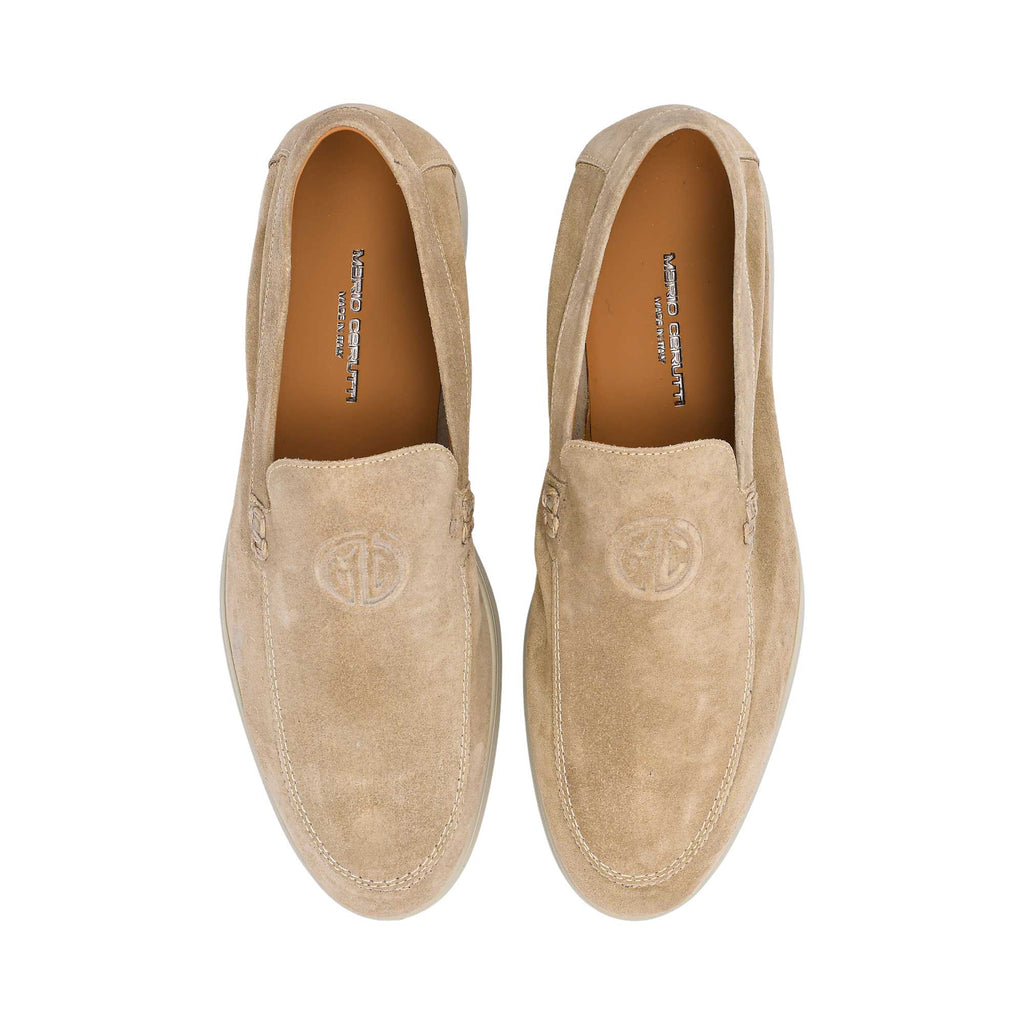 Mario Cerrutti Men's Leather Beige Loafer