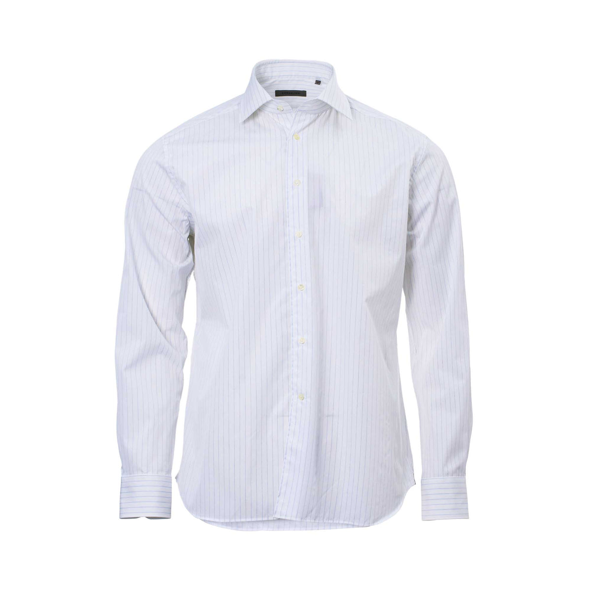 Corneliani Men's White Print Shirt