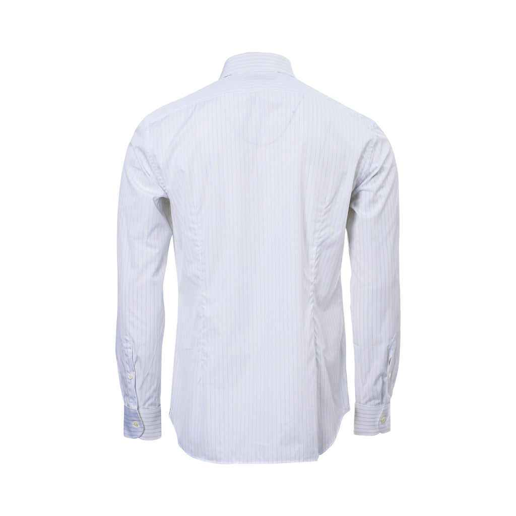 Corneliani Men's White Print Shirt