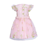 David Charles Kids Girl's Floral Pink Dress