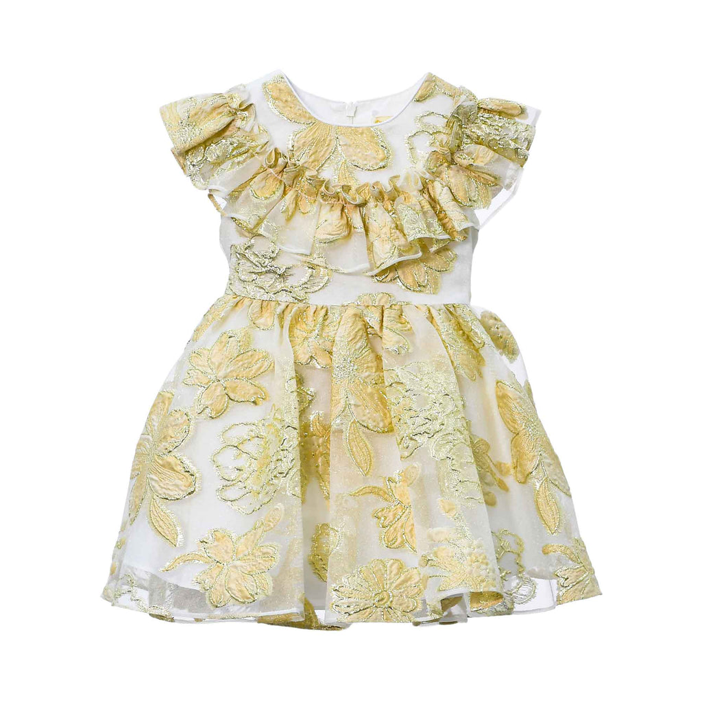 David Charles Kids Girl's Gold Dress