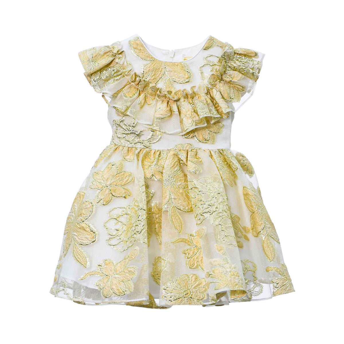 David Charles Kids Girl's Gold Dress