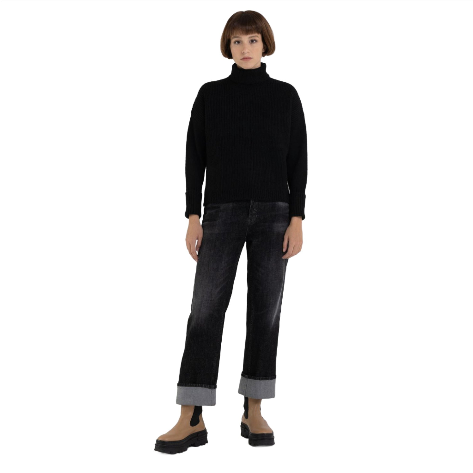 Replay Recycled turtleneck sweater