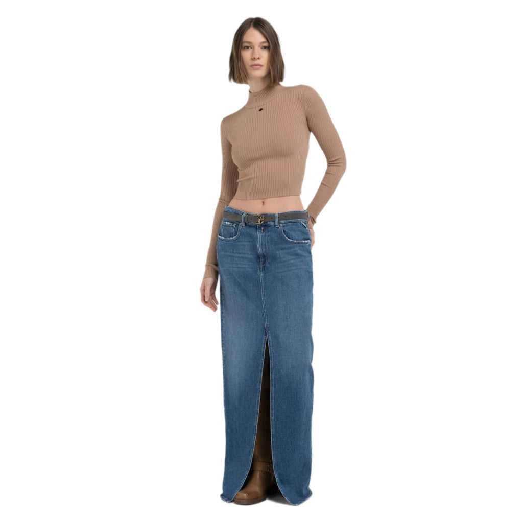Replay Women's Viscose-Blend Hight Neck Sweater