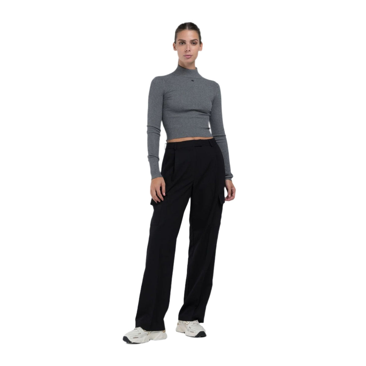 Replay Women's Viscose-Blend Hight Neck Sweater