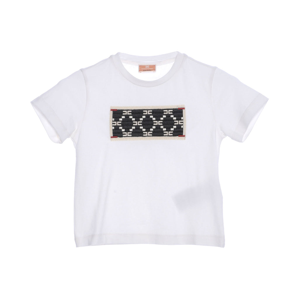 طقم أطفال إليزابيتا فرانكي باللونين الأبيض والأصفر (تيشيرت وبنطلون)